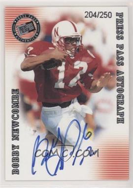 2001 Press Pass SE - Autographs - Silver #_BONE - Bobby Newcombe /250