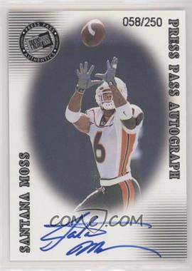 2001 Press Pass SE - Autographs - Silver #_SAMO - Santana Moss /250