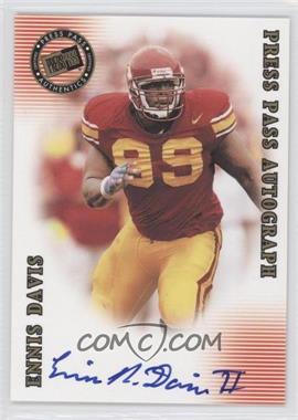 2001 Press Pass SE - Autographs #_ENDA - Ennis Davis