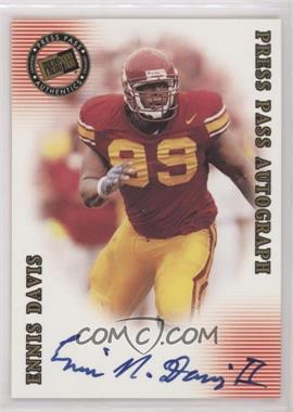 2001 Press Pass SE - Autographs #_ENDA - Ennis Davis