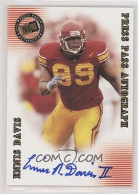 2001 Press Pass SE - Autographs #_ENDA - Ennis Davis