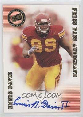 2001 Press Pass SE - Autographs #_ENDA - Ennis Davis