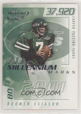 2001 Quantum Leaf - All-Millennium Marks #A MAR - 28 - Boomer Esiason /1000