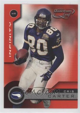 2001 Quantum Leaf - [Base] - Infinity Red #102 - Cris Carter /100