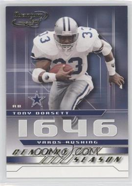 2001 Quantum Leaf - Century Season #CS - 23 - Tony Dorsett /1000