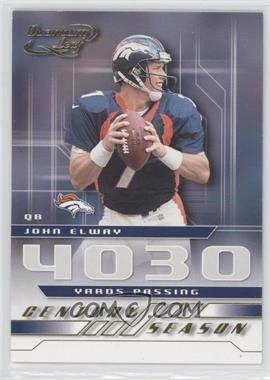 2001 Quantum Leaf - Century Season #CS - 3 - John Elway /1000