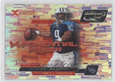 2001 Quantum Leaf - X-Ponential Power - Red #XP8 - Steve McNair /35