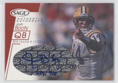 2001 SAGE - Autographs - Red #A7 - Josh Booty /900