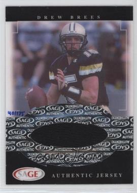 2001 SAGE - Jerseys #J2 - Drew Brees /175 [EX to NM]