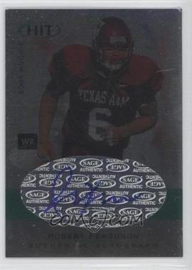 2001 SAGE Hit - Autographs - Foilboard #A9 - Robert Ferguson