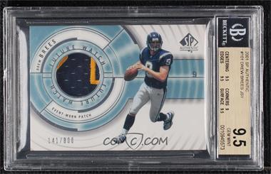 2001 SP Authentic - [Base] #101 - Future Watch - Drew Brees /800 [BGS 9.5 GEM MINT]