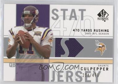 2001 SP Authentic - Stat Jerseys #SP-DC - Daunte Culpepper /470