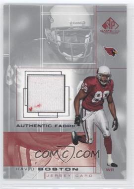 2001 SP Game Used Edition - Authentic Fabric #BO - David Boston