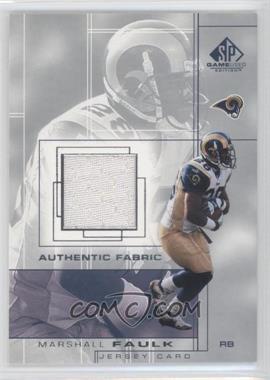 2001 SP Game Used Edition - Authentic Fabric #MF - Marshall Faulk