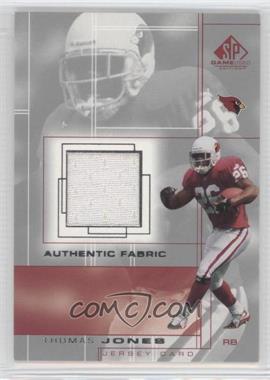 2001 SP Game Used Edition - Authentic Fabric #TJ - Thomas Jones