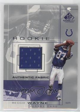 2001 SP Game Used Edition - [Base] #103 - Rookie Authentic Fabric - Reggie Wayne /500 [EX to NM]