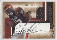 Signed Rookie Stars Jersey - Chad Johnson (Red) [EX to NM] #/550