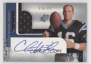 2001 SPx - [Base] #103.1 - Signed Rookie Stars Jersey - Chris Weinke (Blue) /550