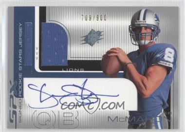 2001 SPx - [Base] #112.1 - Signed Rookie Stars Jersey - Mike McMahon (Blue) /900