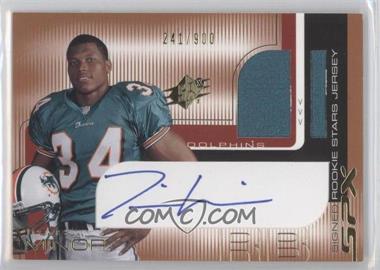 2001 SPx - [Base] #114.2 - Signed Rookie Stars Jersey - Travis Minor (Red) /900