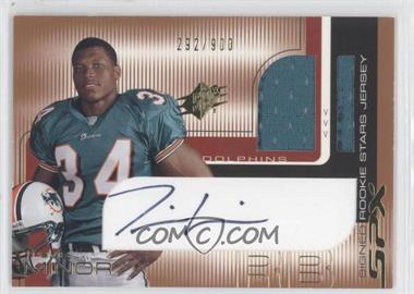 2001 SPx - [Base] #114.2 - Signed Rookie Stars Jersey - Travis Minor (Red) /900