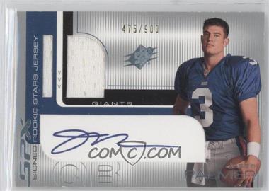 2001 SPx - [Base] #117.1 - Signed Rookie Stars Jersey - Jesse Palmer (Blue) /900