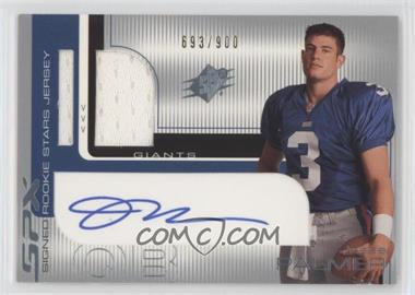 2001 SPx - [Base] #117.1 - Signed Rookie Stars Jersey - Jesse Palmer (Blue) /900