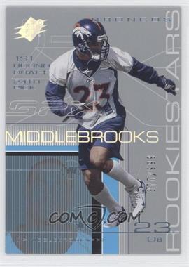 2001 SPx - [Base] #129.1 - Rookie Stars - Willie Middlebrooks (Facing Right Side of Card) /999