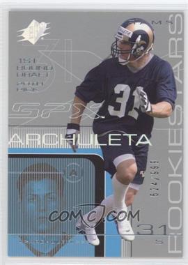 2001 SPx - [Base] #154.2 - Rookie Stars - Adam Archuleta (Right Foot Forward) /999