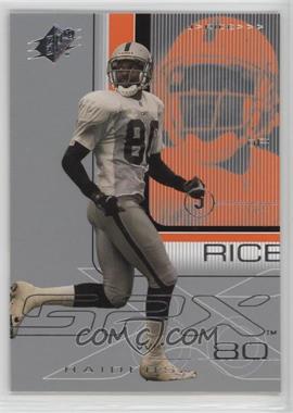 2001 SPx - [Base] #65 - Jerry Rice