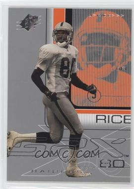 2001 SPx - [Base] #65 - Jerry Rice