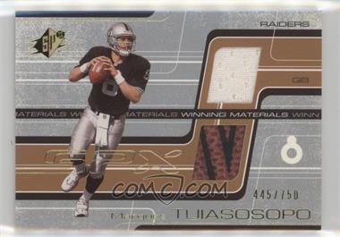 2001 SPx - Winning Materials - Bronze #WM-MT - Marques Tuiasosopo /750