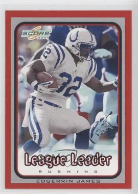 2001 Score - [Base] #246 - League Leader - Edgerrin James