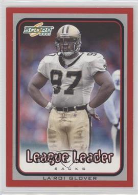 2001 Score - [Base] #256 - League Leader - La'Roi Glover