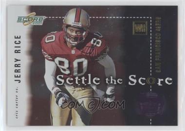2001 Score - Settle the Score #SS-10 - Jerry Rice, Cris Carter