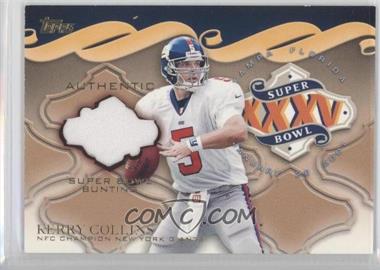 2001 Topps - Super Bowl Bunting #SBB1 - Kerry Collins