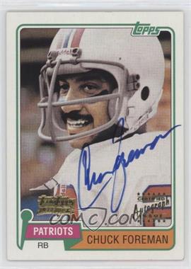 2001 Topps - Team Topps Legends Reprint Autographs #TTF10 - Chuck Foreman