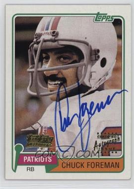 2001 Topps - Team Topps Legends Reprint Autographs #TTF10 - Chuck Foreman