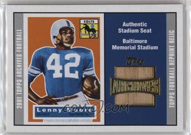 2001 Topps Archives - Reprint Stadium Seat Relics #AS-LM - Lenny Moore