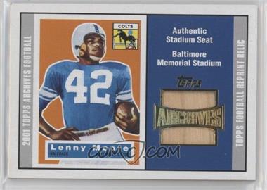 2001 Topps Archives - Reprint Stadium Seat Relics #AS-LM - Lenny Moore