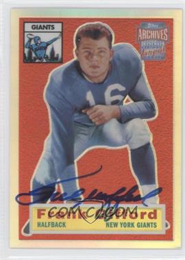2001 Topps Archives Reserve - Rookie Reprint Autographs #ARA-FG - Frank Gifford