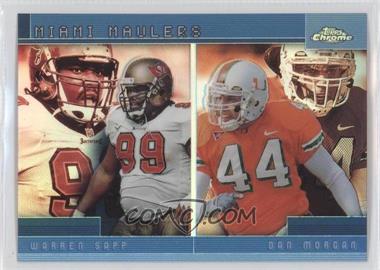 2001 Topps Chrome - Combos Refractor #TC11 - Warren Sapp, Dan Morgan