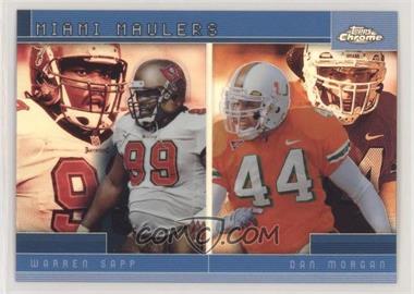 2001 Topps Chrome - Combos Refractor #TC11 - Warren Sapp, Dan Morgan