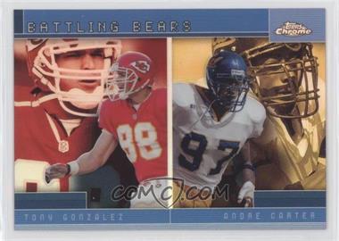 2001 Topps Chrome - Combos Refractor #TC12 - Andre Carter, Tony Gonzalez