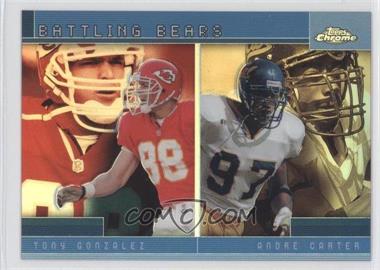 2001 Topps Chrome - Combos Refractor #TC12 - Andre Carter, Tony Gonzalez