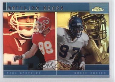 2001 Topps Chrome - Combos Refractor #TC12 - Andre Carter, Tony Gonzalez