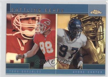 2001 Topps Chrome - Combos Refractor #TC12 - Andre Carter, Tony Gonzalez