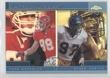 2001 Topps Chrome - Combos Refractor #TC12 - Andre Carter, Tony Gonzalez