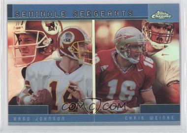 2001 Topps Chrome - Combos Refractor #TC17 - Chris Weinke, Brad Johnson