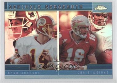 2001 Topps Chrome - Combos Refractor #TC17 - Chris Weinke, Brad Johnson